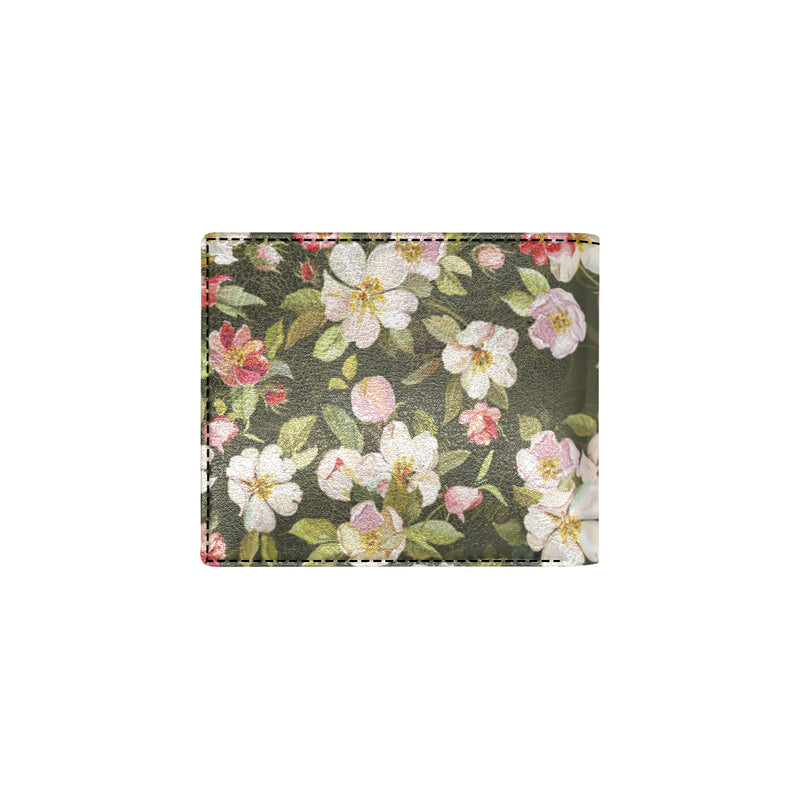 Apple blossom Pattern Print Design AB01 Men's ID Card Wallet
