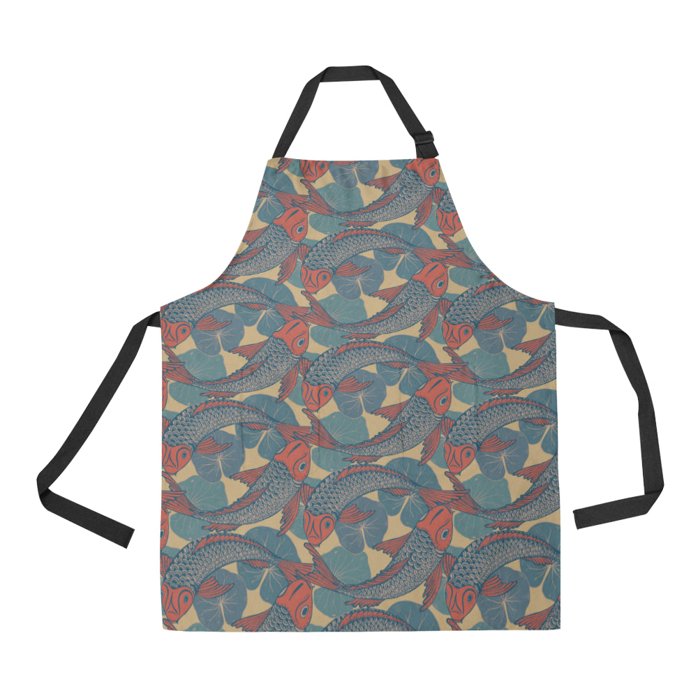Pisces Pattern Print Design A01 Apron with Pocket