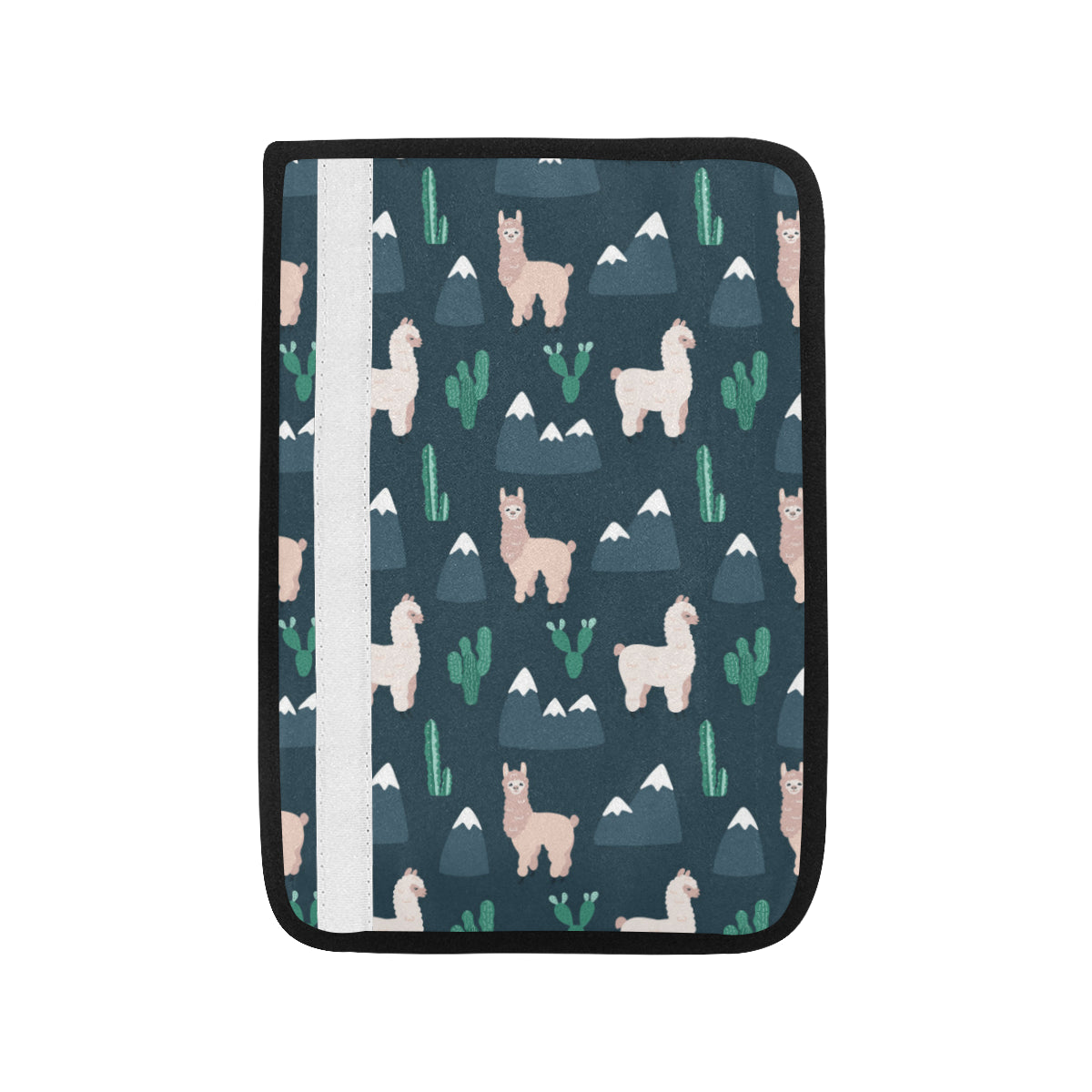 Llama Pattern Print Design 06 Car Seat Belt Cover