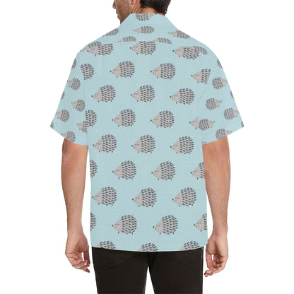 Hedgehog Pattern Print Design 02 Men's Hawaiian Shirt