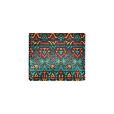 Aztec Pattern Print Design 04 Men's ID Card Wallet