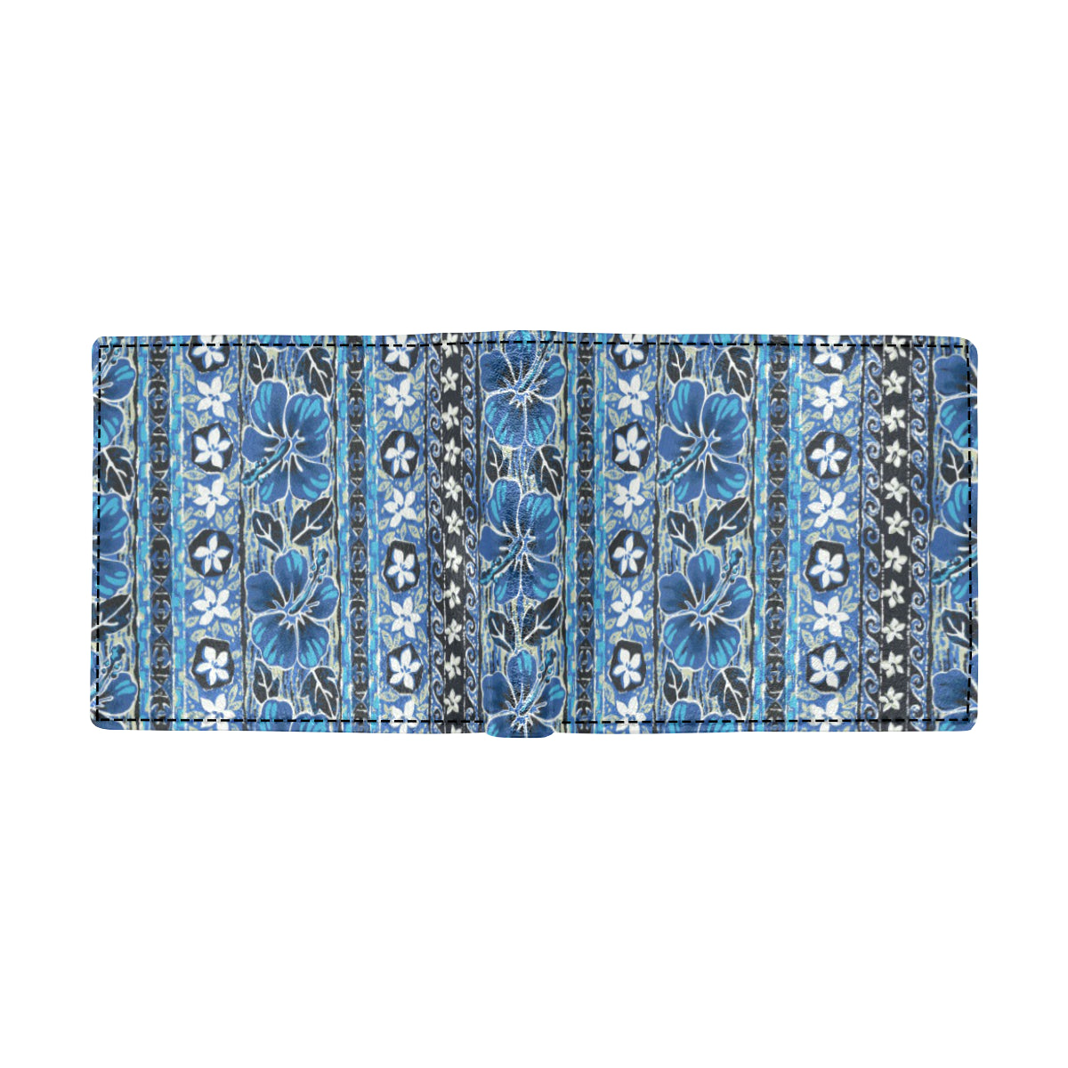 Hawaiian Themed Pattern Print Design H012 Men's ID Card Wallet