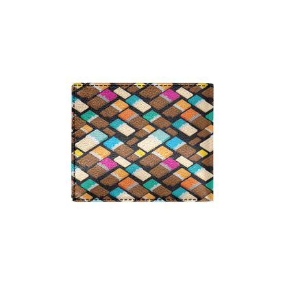 Chocolate Pattern Print Design 02 Men's ID Card Wallet