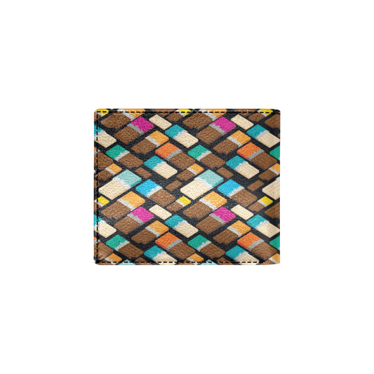 Chocolate Pattern Print Design 02 Men's ID Card Wallet
