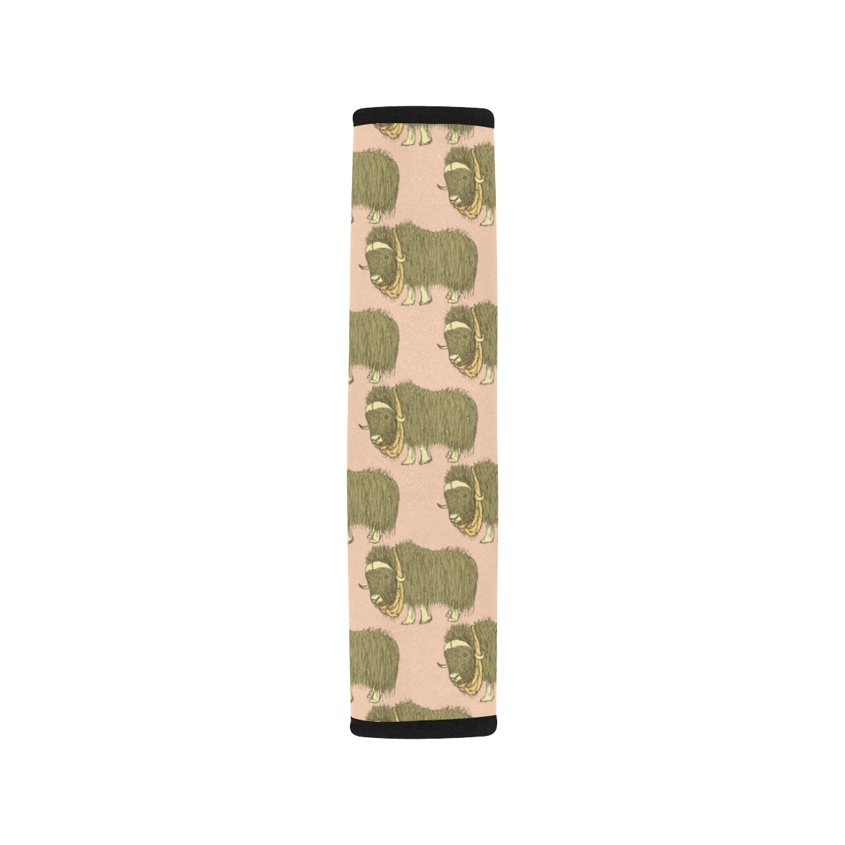 Yak Pattern Print Design 01 Car Seat Belt Cover