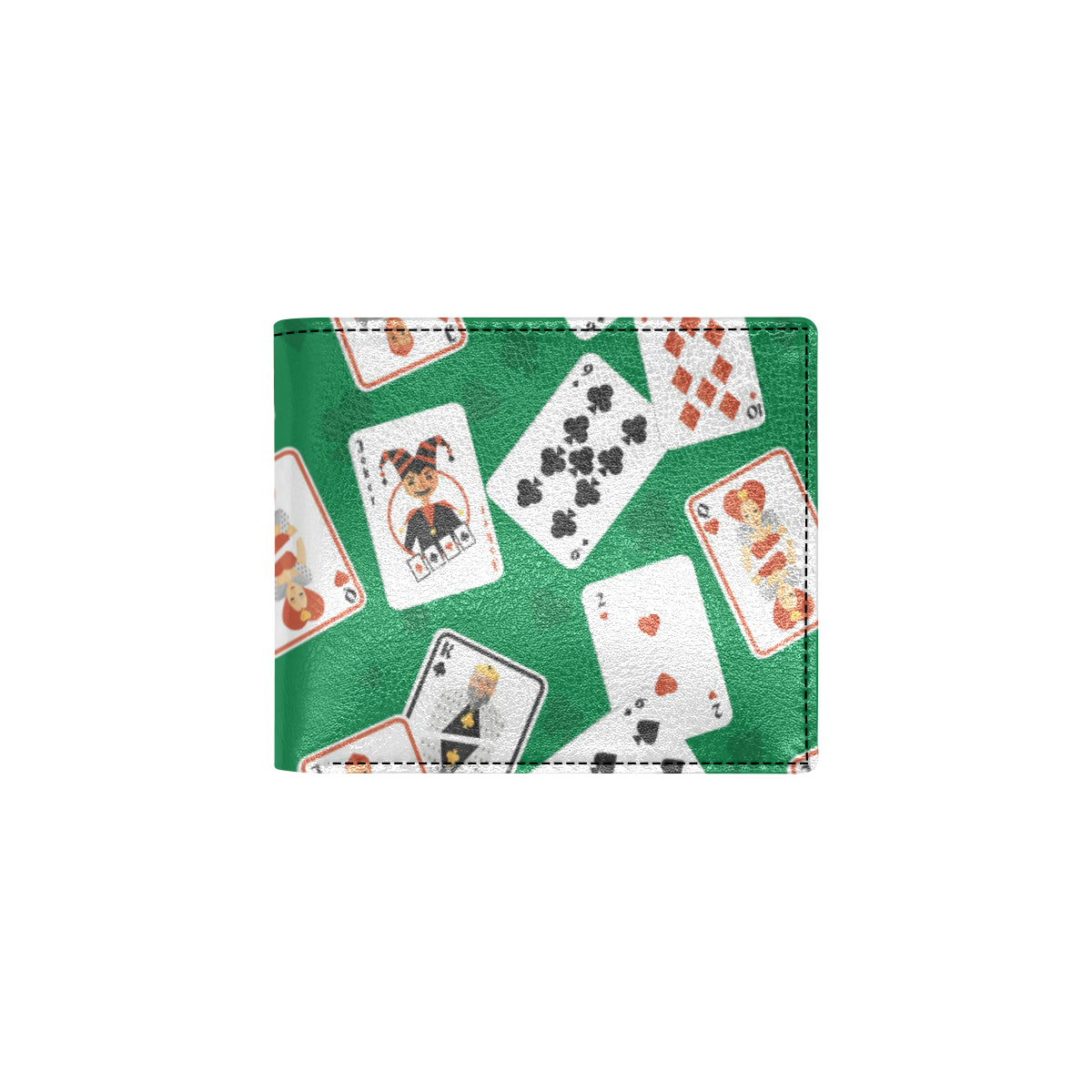 Poker Cards Pattern Print Design A03 Men's ID Card Wallet