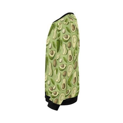 Avocado Pattern Print Design AC03 Men Long Sleeve Sweatshirt