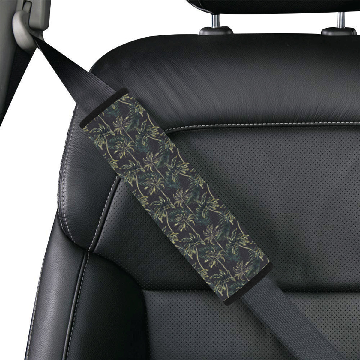 Palm Tree Background Design Print Car Seat Belt Cover