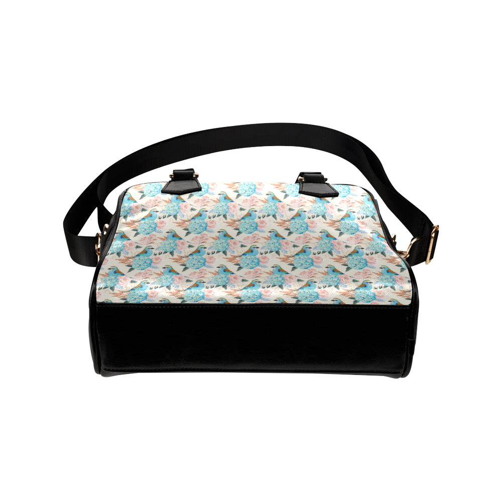 Bluebird Pattern Print Design 03 Shoulder Handbag