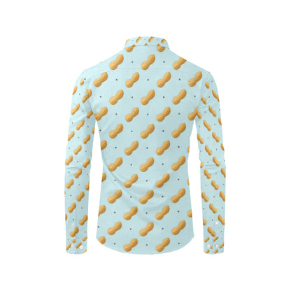 Peanut Pattern Print Design A03 Men's Long Sleeve Shirt