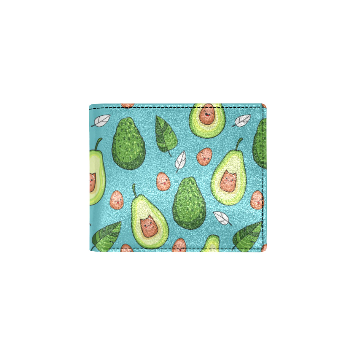 Avocado Pattern Print Design AC05 Men's ID Card Wallet