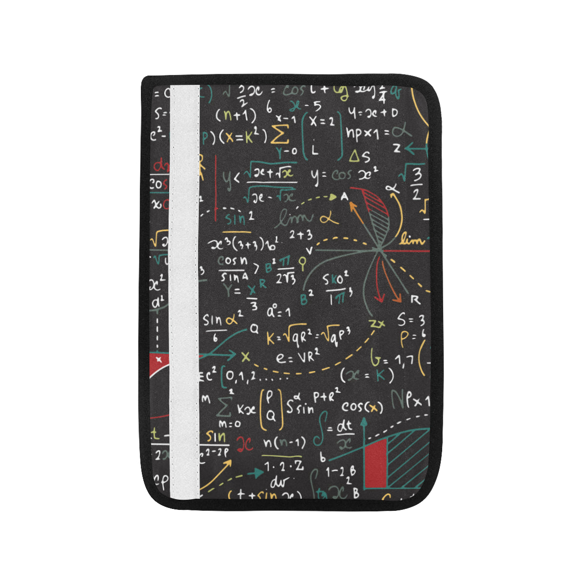 Math Pattern Print Design 04 Car Seat Belt Cover