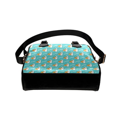 Bulldogs Pattern Print Design 05 Shoulder Handbag