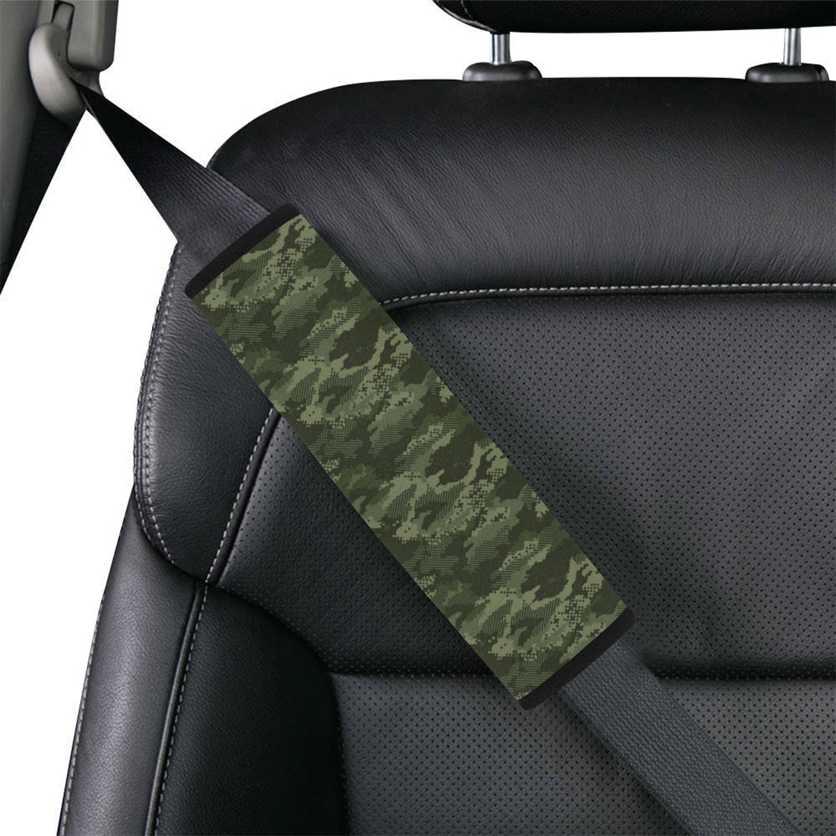 Army Camouflage Pattern Print Design 02 Car Seat Belt Cover