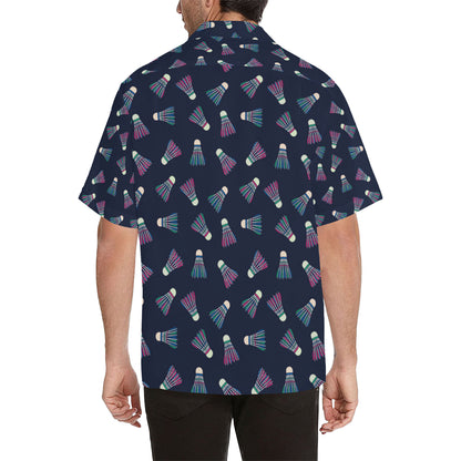 Badminton Ball Pattern Print Design 02 Men's Hawaiian Shirt