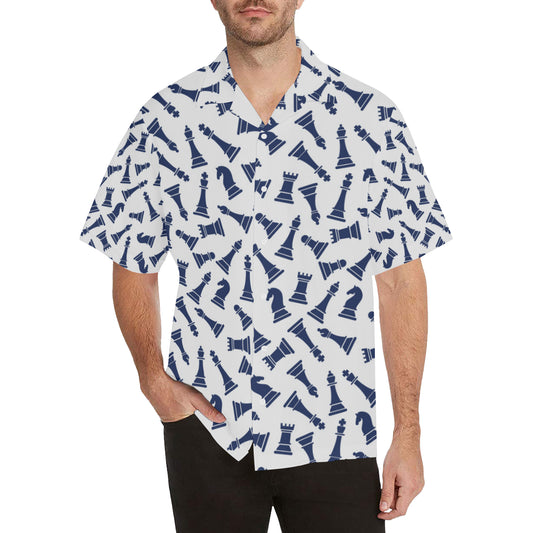 Chess Pattern Print Design 03 Men's Hawaiian Shirt