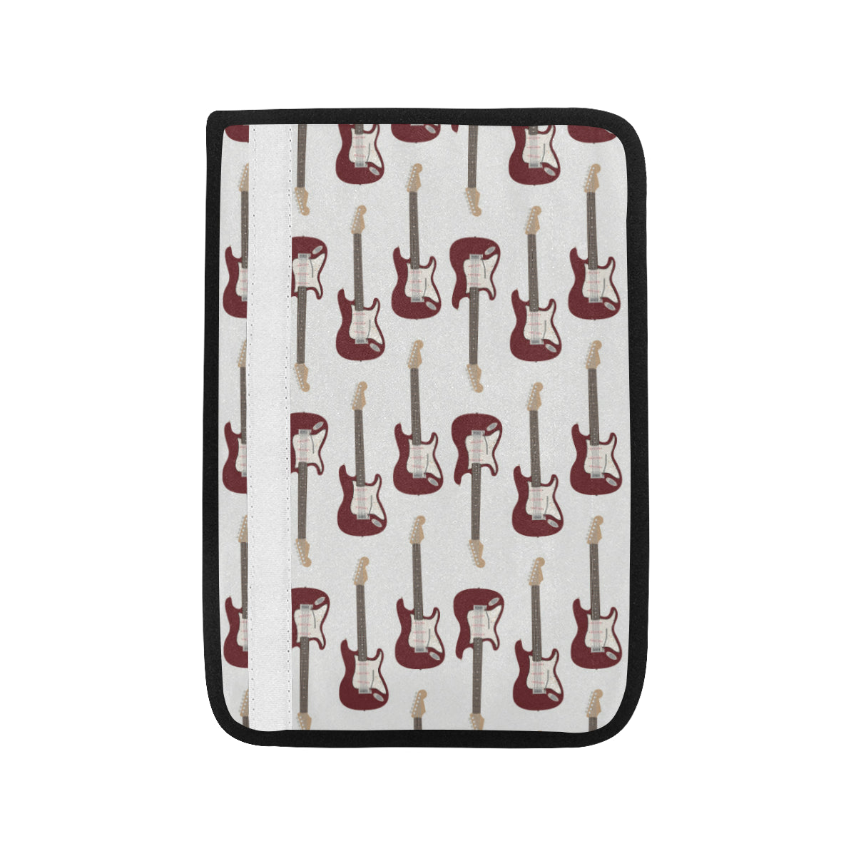 Bass Guitar Pattern Print Design 03 Car Seat Belt Cover