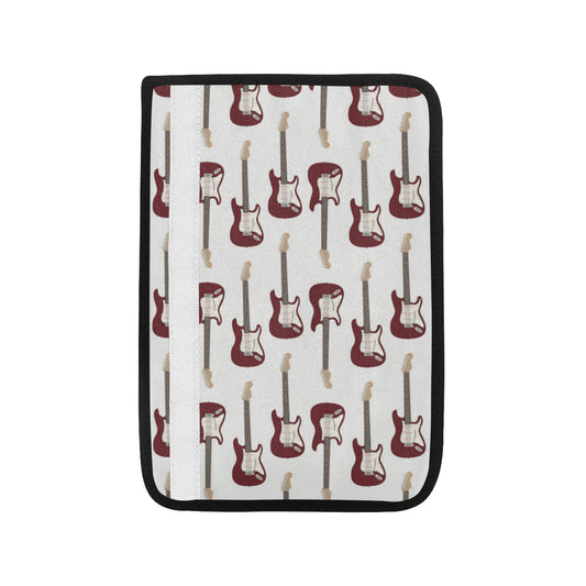 Bass Guitar Pattern Print Design 03 Car Seat Belt Cover