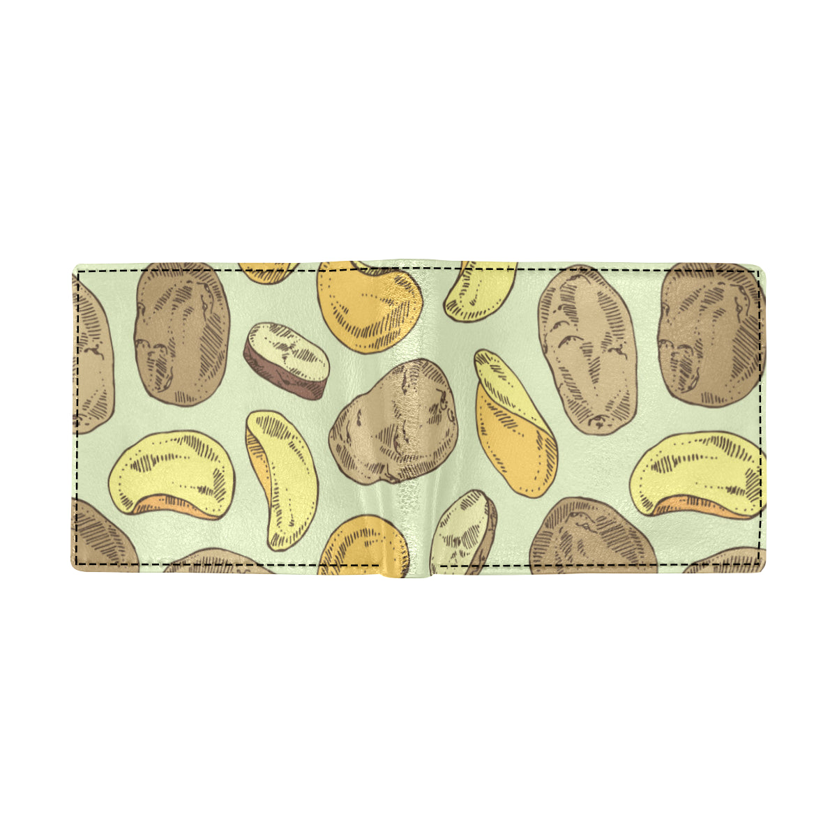 Potato Pattern Print Design A03 Men's ID Card Wallet