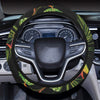 Bird Of Paradise Pattern Print Design BOP010 Steering Wheel Cover with Elastic Edge