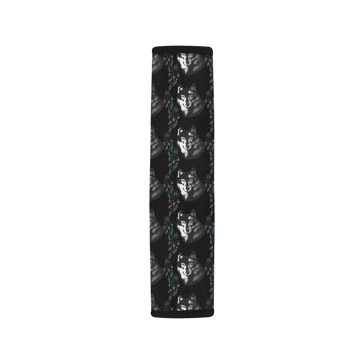 Wolf Black Dream Catcher Design Print Car Seat Belt Cover