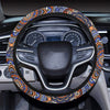 Mandala Boho Chic Design Print Steering Wheel Cover with Elastic Edge