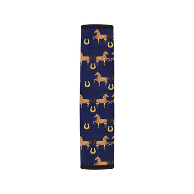 Horse Luxury Themed Pattern Print Car Seat Belt Cover