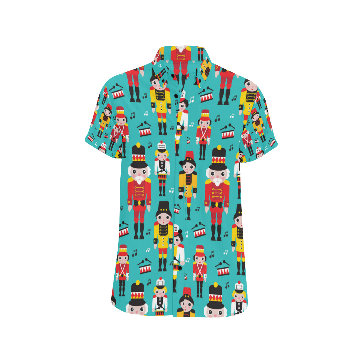 Nutcracker Pattern Print Design A03 Men's Short Sleeve Button Up Shirt
