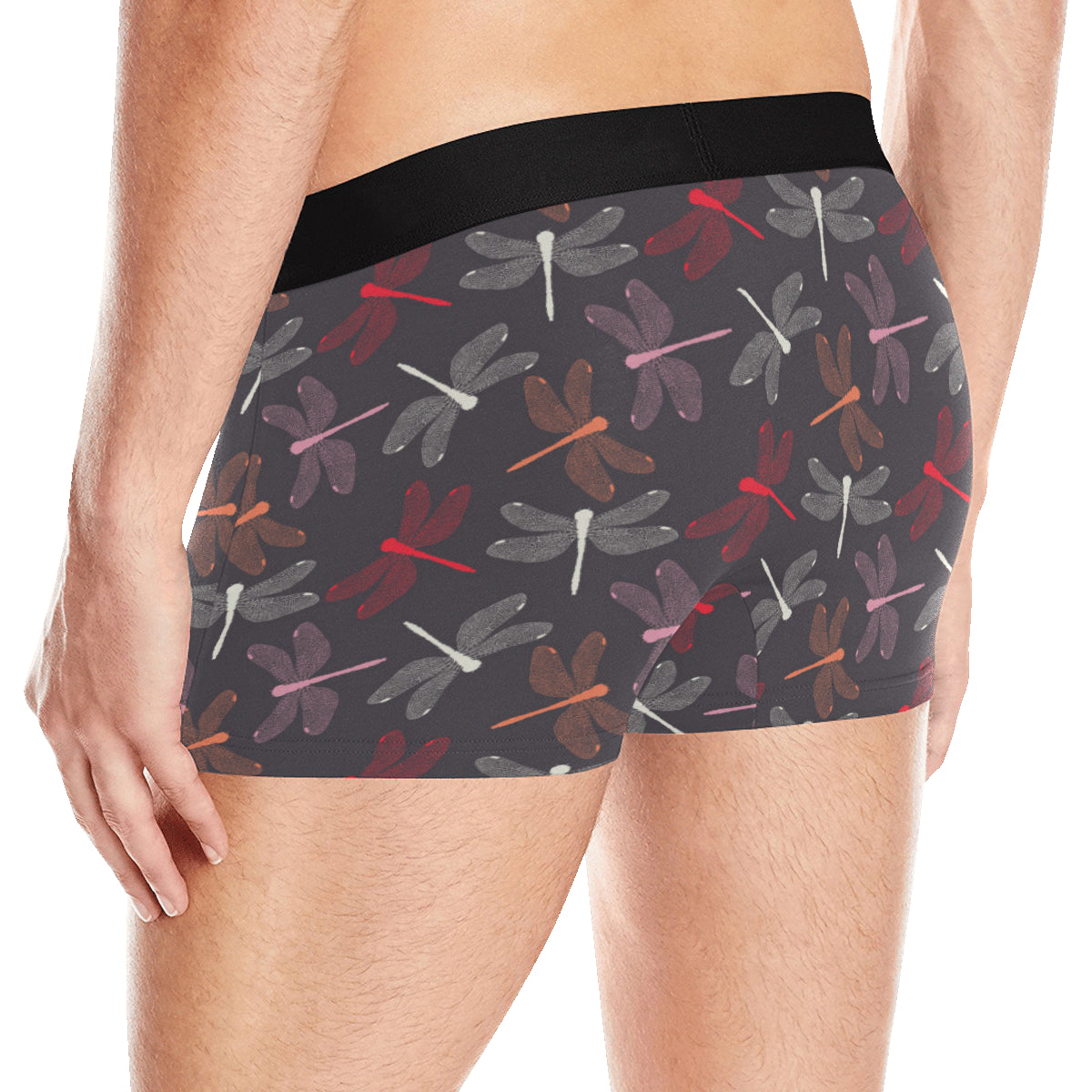 Dragonfly Pattern Print Design 01 Men's Boxer Briefs