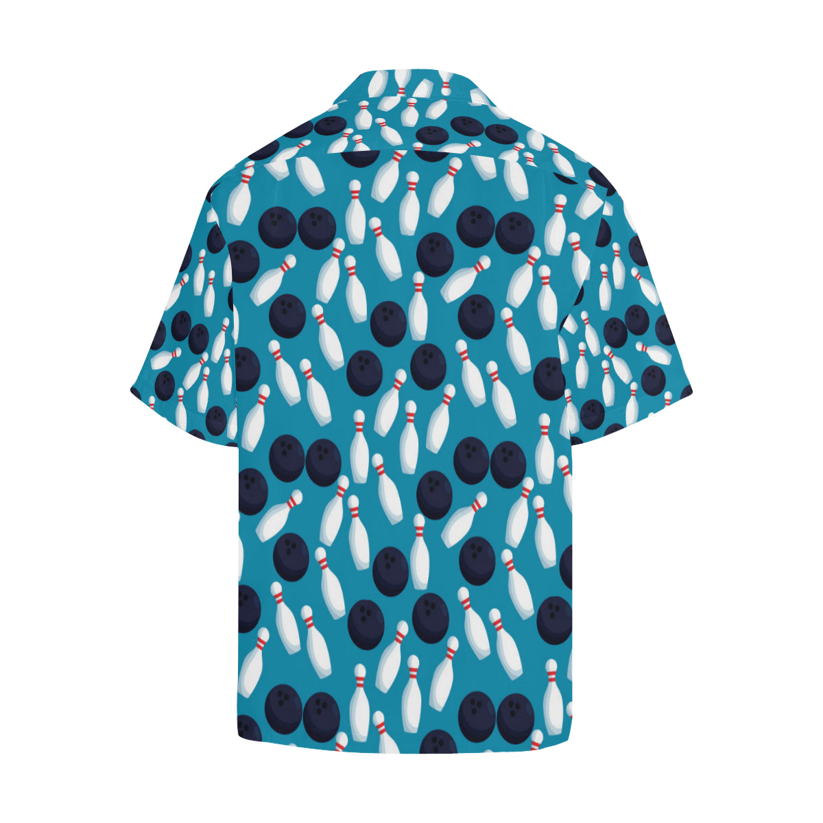 Bowling Pin Pattern Print Design 010 Men's Hawaiian Shirt