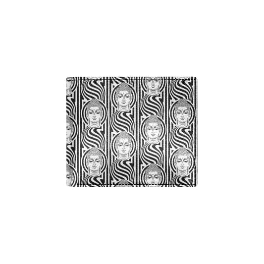 Buddha Pattern Print Design 05 Men's ID Card Wallet