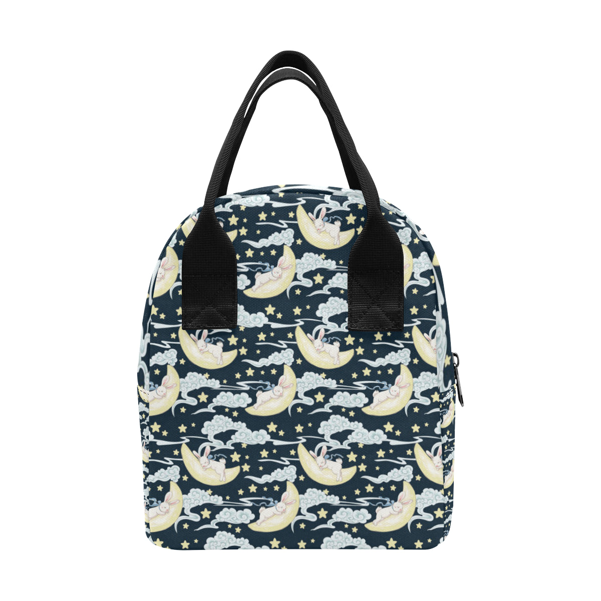 Rabbit Sleeping Pattern Print Design RB08 Insulated Lunch Bag