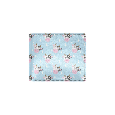 Cow Pattern Print Design 07 Men's ID Card Wallet