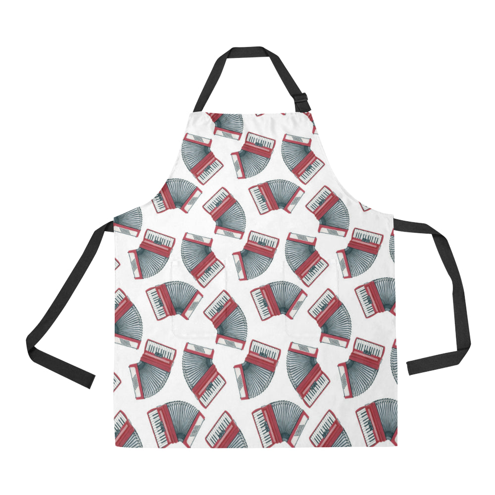 Accordion Pattern Print Design 03 Apron with Pocket