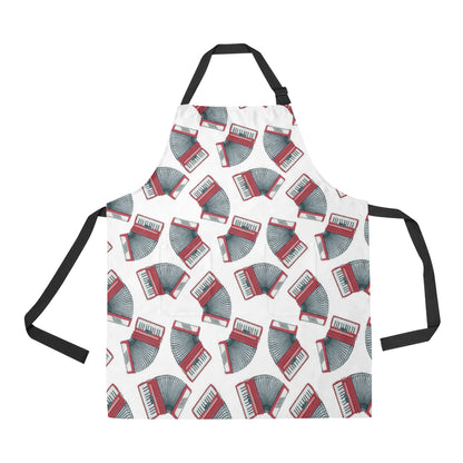Accordion Pattern Print Design 03 Apron with Pocket