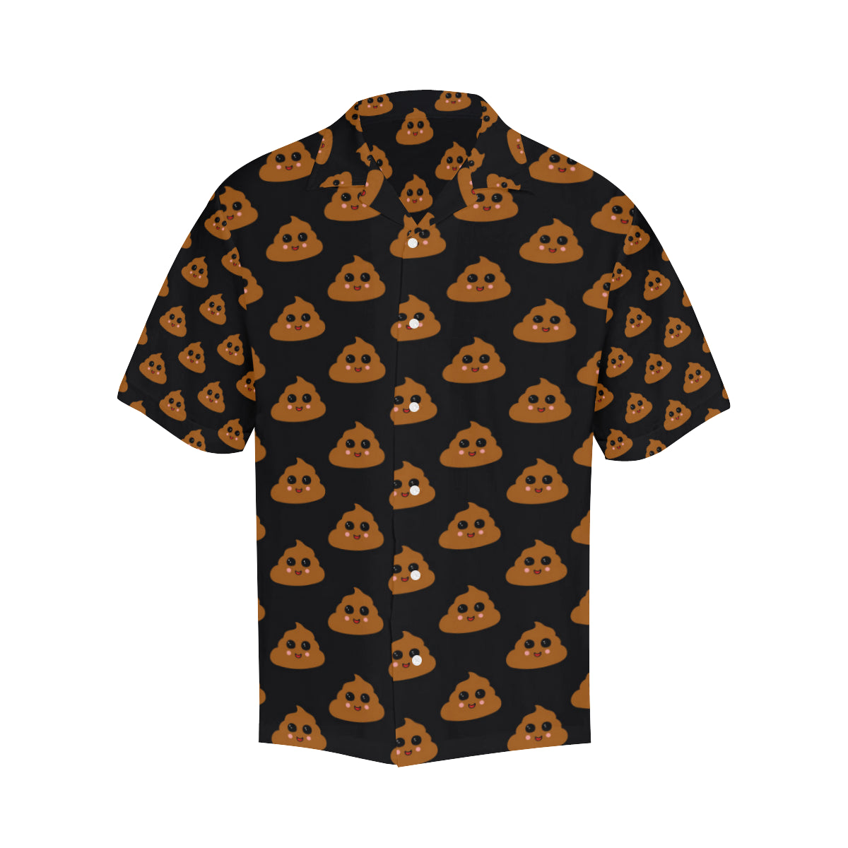 Poop Emoji Pattern Print Design A01 Men's Hawaiian Shirt