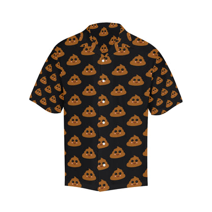 Poop Emoji Pattern Print Design A01 Men's Hawaiian Shirt