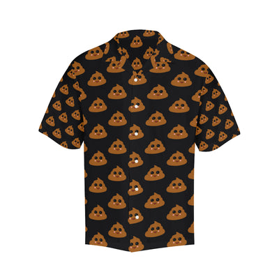 Poop Emoji Pattern Print Design A01 Men's Hawaiian Shirt
