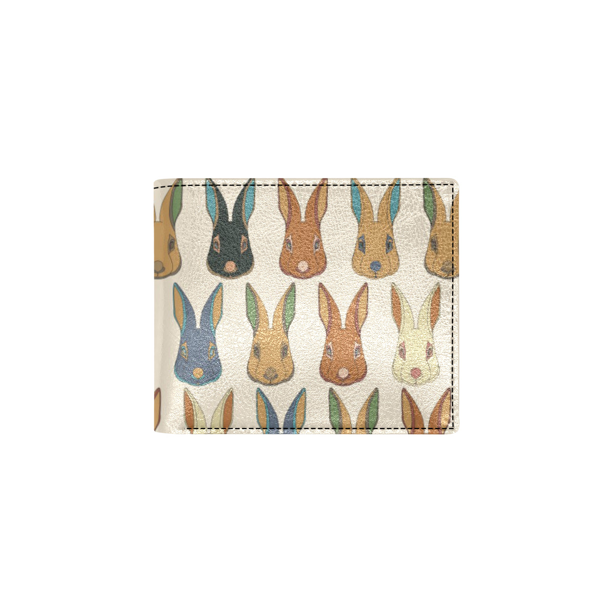 Rabbit Pattern Print Design RB04 Men's ID Card Wallet
