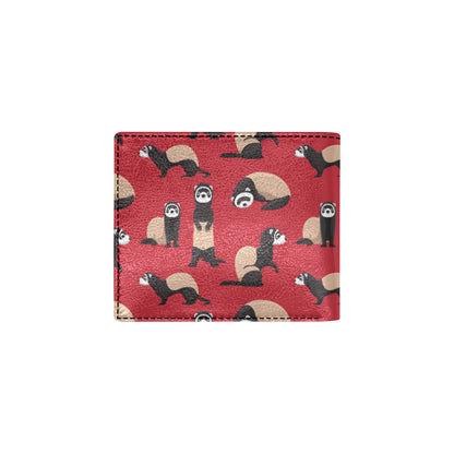 Ferret Pattern Print Design 02 Men's ID Card Wallet