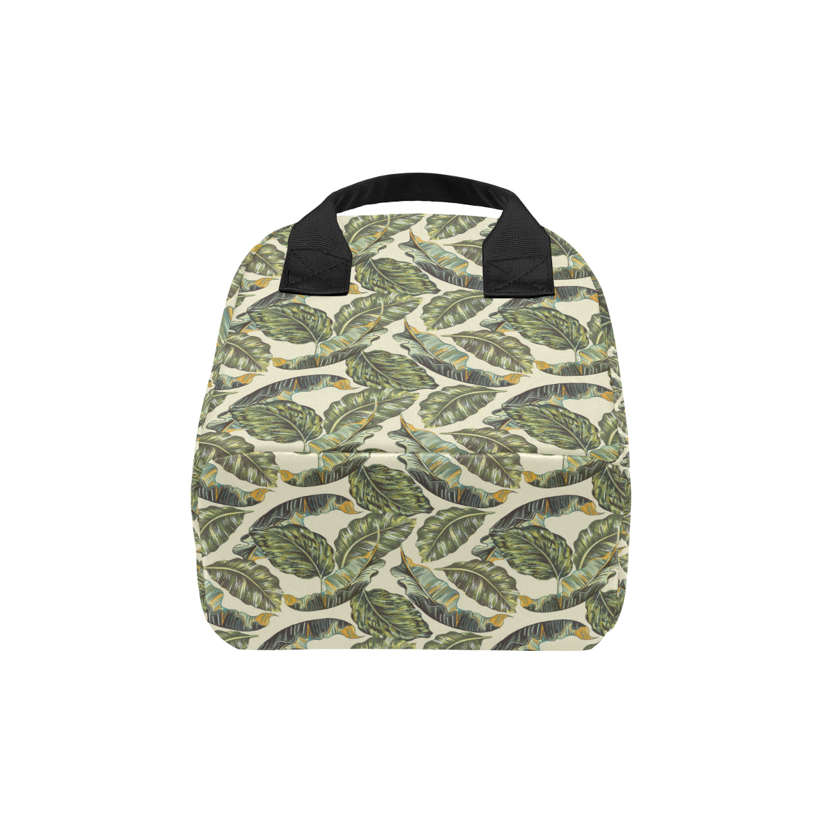 Banana Leaf Pattern Print Design BL08 Insulated Lunch Bag