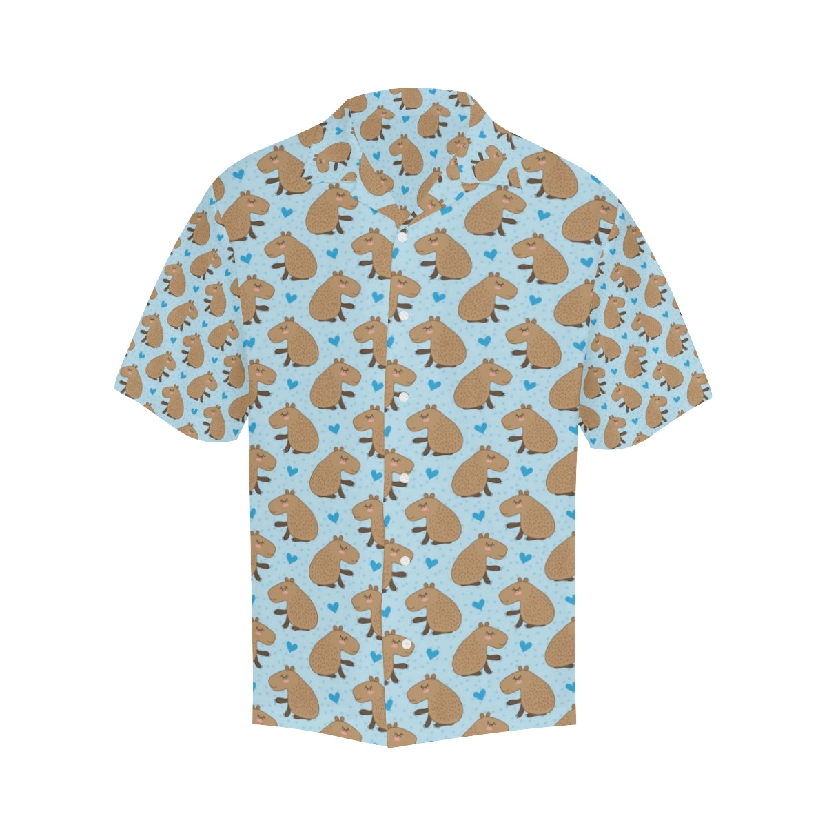 Capybara Pattern Print Design 01 Men's Hawaiian Shirt