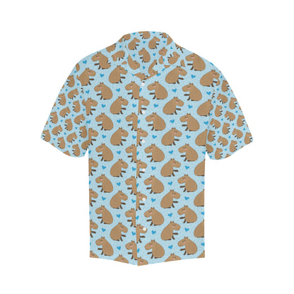 Capybara Pattern Print Design 01 Men's Hawaiian Shirt