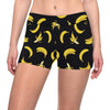 Banana Pattern Print Design BA05 Yoga Shorts