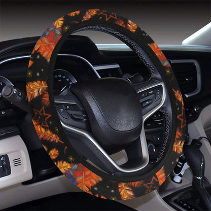 Dream Catcher Native American Design Steering Wheel Cover with Elastic Edge