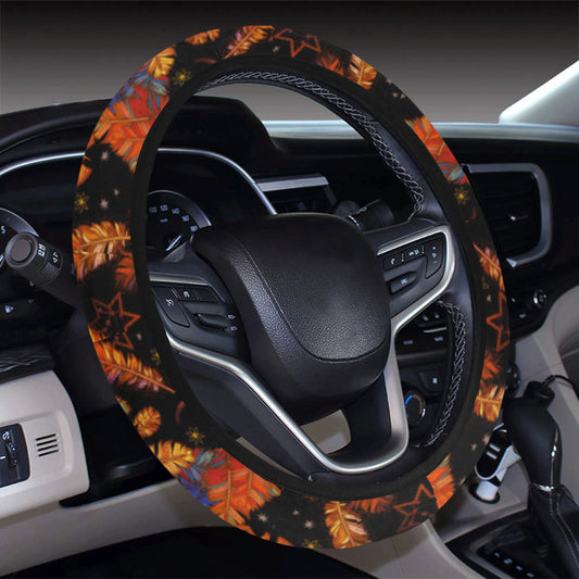 Dream Catcher Native American Design Steering Wheel Cover with Elastic Edge