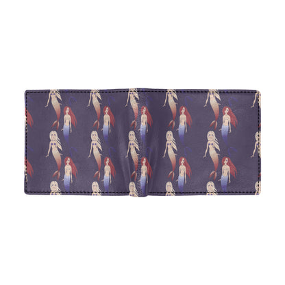Mermaid Pattern Print Design 02 Men's ID Card Wallet