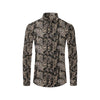 Paisley Mandala Design Print Men's Long Sleeve Shirt