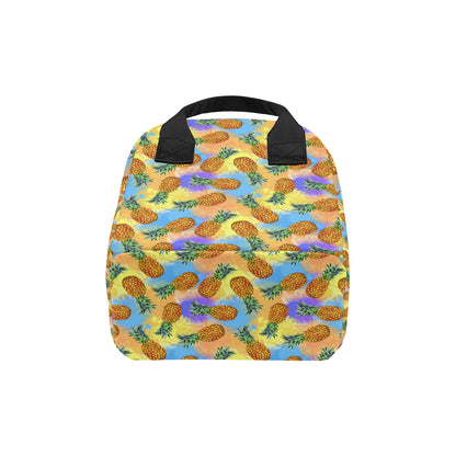 Pineapple Pattern Print Design PP09 Insulated Lunch Bag