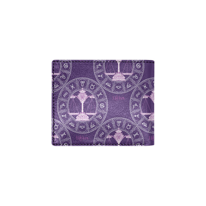 Libra Pattern Print Design 03 Men's ID Card Wallet